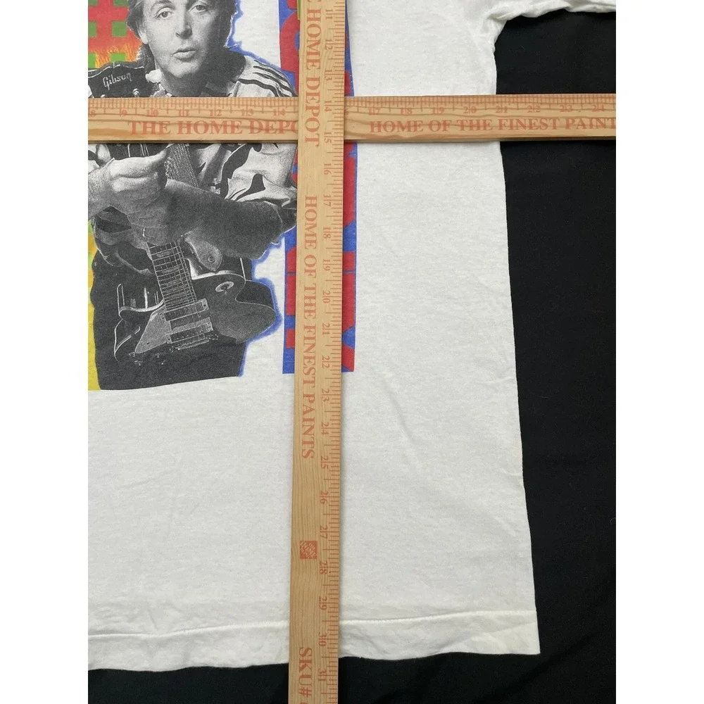 Vintage 80s Paul McCartney 1989 World Tour T Shirt XL‎ Single Stitch Made in USA